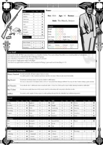 Custom Character Sheet